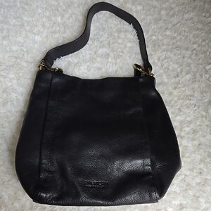 American Leather Co Black Leather Shoulder Bag